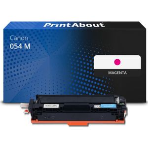PrintAbout huismerk Toner 054 M Magenta Geschikt voor Canon