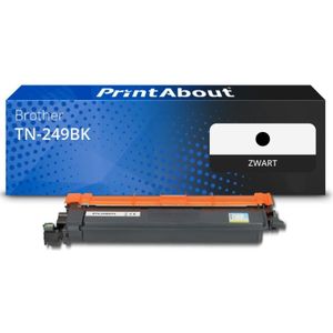 PrintAbout huismerk Toner TN-249BK Zwart Geschikt voor Brother
