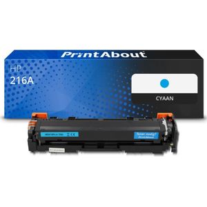 PrintAbout huismerk Toner 216A (W2411A) Cyaan Geschikt voor HP