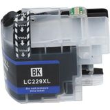 PrintAbout huismerk Inktcartridge LC-229XLBK Zwart Extra hoge capaciteit Geschikt voor Brother
