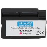 123inkt - HP 933XL Vervangende Inktcartridge - Magenta - Hoge Capaciteit - Inhoud 14ml
