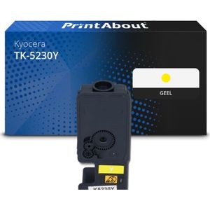 PrintAbout huismerk Toner TK-5230Y Geel Geschikt voor Kyocera