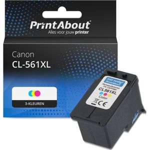 PrintAbout huismerk Inktcartridge CL-561XL 3-kleuren Hoge capaciteit Geschikt voor Canon