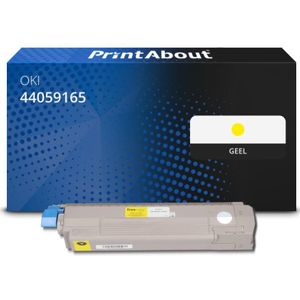 PrintAbout - 44059165 - Toner - Geel - Geschikt voor OKI