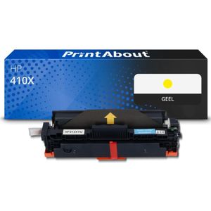 PrintAbout huismerk Toner 410X (CF412X) Geel Hoge capaciteit Geschikt voor HP