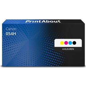 PrintAbout - Canon 054H - Toner - 4-kleuren - Hoge Capaciteit - Multipack