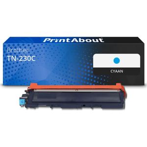 PrintAbout huismerk Toner TN-230C Cyaan Geschikt voor Brother