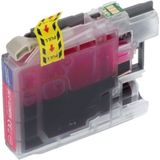 PrintAbout huismerk Inktcartridge LC-123M Magenta Geschikt voor Brother