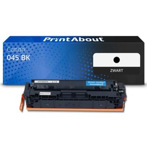 PrintAbout huismerk Toner 045 BK Zwart Geschikt voor Canon