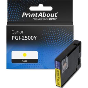 PrintAbout - PGI-2500Y - Inktcartridge - Geel - Geschikt voor Canon