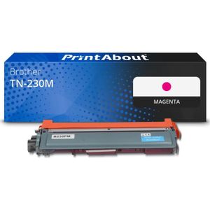 PrintAbout huismerk Toner TN-230M Magenta Geschikt voor Brother