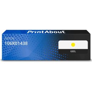 PrintAbout huismerk Toner 106R01438 Geel Hoge capaciteit Geschikt voor Xerox