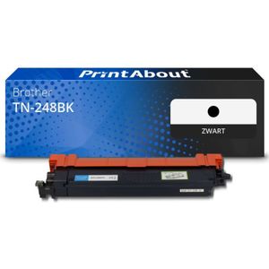 PrintAbout huismerk Toner TN-248BK Zwart Geschikt voor Brother