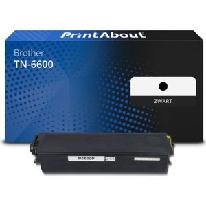 PrintAbout huismerk Toner TN-6600 Zwart Hoge capaciteit Geschikt voor Brother