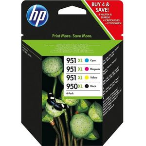 HP 950XL High Yield Black/951XL High Yield Cyan/Magenta/Yellow 4-pack Original Ink Cartridges inktcartridge 4 stuk(s) Origineel Hoog (XL) rendement Zwart, Cyaan, Magenta, Geel