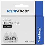 Huismerk HP B3P23A (727) Inktcartridge Foto-zwart Hoge capaciteit