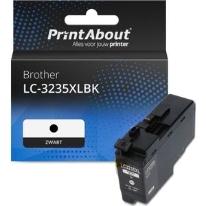 PrintAbout huismerk Inktcartridge LC-3235XLBK Zwart Hoge capaciteit Geschikt voor Brother