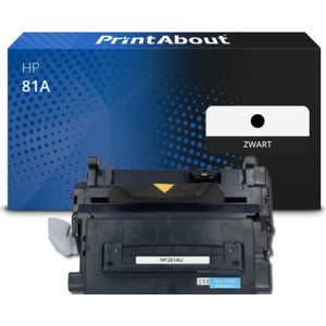 PrintAbout huismerk Toner 81A (CF281A) Zwart Geschikt voor HP