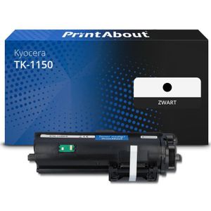 PrintAbout huismerk Toner TK-1150 Zwart Geschikt voor Kyocera