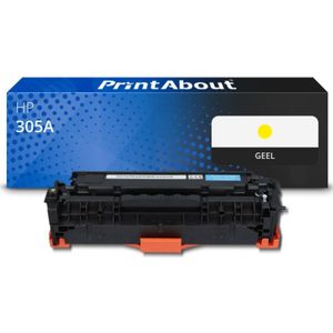 PrintAbout huismerk Toner 305A (CE412A) Geel Geschikt voor HP