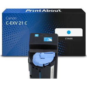 PrintAbout huismerk Toner C-EXV 21 C Cyaan Geschikt voor Canon