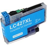 PrintAbout huismerk Inktcartridge LC-427XLC Cyaan Hoge capaciteit Geschikt voor Brother
