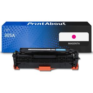 PrintAbout huismerk Toner 305A (CE413A) Magenta Geschikt voor HP