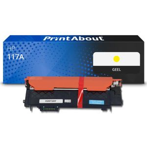 PrintAbout huismerk Toner 117A (W2072A) Geel Geschikt voor HP