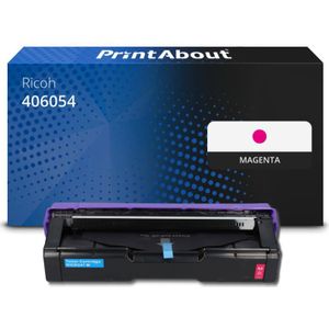 PrintAbout huismerk Toner 406054 (406100) Magenta Geschikt voor Ricoh