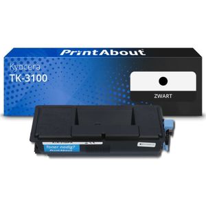 PrintAbout huismerk Toner TK-3100 Zwart Geschikt voor Kyocera