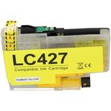 PrintAbout huismerk Inktcartridge LC-427Y Geel Geschikt voor Brother