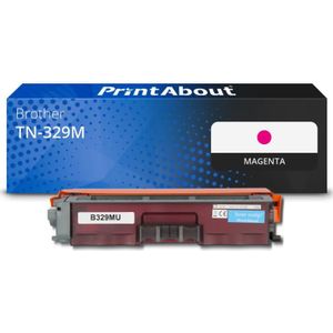 PrintAbout huismerk Toner TN-329M Magenta Extra hoge capaciteit Geschikt voor Brother