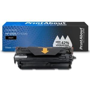PrintAbout  Toner 655A (CF450A) Zwart geschikt voor HP