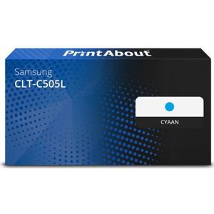 PrintAbout huismerk Toner CLT-C505L (SU035A) Cyaan Geschikt voor Samsung