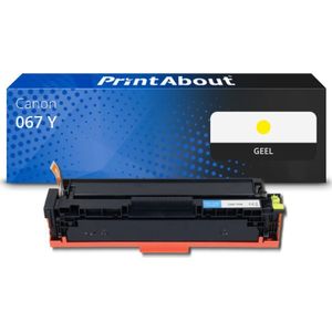PrintAbout huismerk Toner 067 Y Geel Geschikt voor Canon