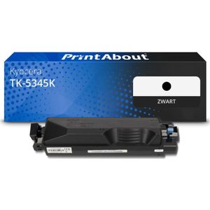 PrintAbout huismerk Toner TK-5345K Zwart Geschikt voor Kyocera