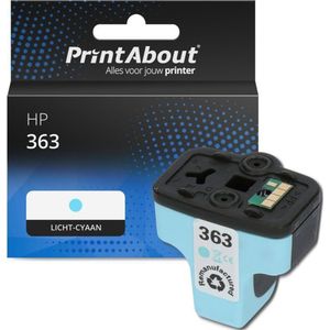 PrintAbout huismerk Inktcartridge 363 (C8774EE) Licht-cyaan Geschikt voor HP
