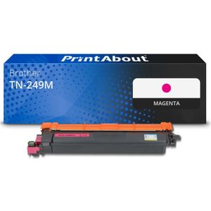 PrintAbout huismerk Toner TN-249M Magenta Geschikt voor Brother