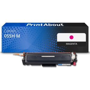 PrintAbout huismerk Toner 055H M Magenta Hoge capaciteit Geschikt voor Canon