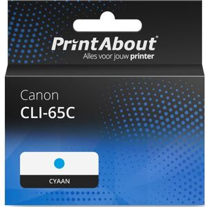 PrintAbout huismerk Inktcartridge CLI-65C Cyaan Geschikt voor Canon