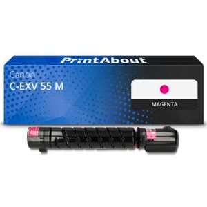 PrintAbout huismerk Toner C-EXV 55 M Magenta Geschikt voor Canon