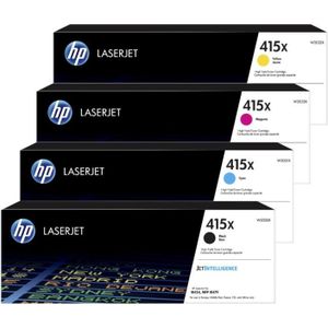 HP - Toner 415X - 4-kleuren Multipack - Hoge Capaciteit - 25.500 Afdrukken
