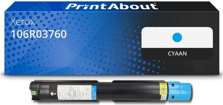 PrintAbout - Toner 106R03760 - Cyaan - Hoge Capaciteit - Geschikt voor Xerox