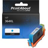 PrintAbout - Inktcartridge 364XL - Cyaan - Hoge Capaciteit - 15.6 ml