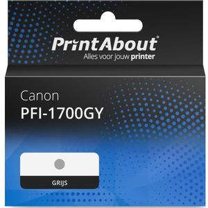 PrintAbout huismerk Inktcartridge PFI-1700GY Grijs Geschikt voor Canon
