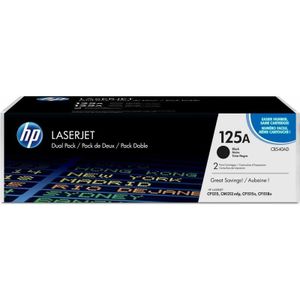 HP 125A 2-pack Black Original LaserJet Toner Cartridges tonercartridge 2 stuk(s) Origineel Zwart
