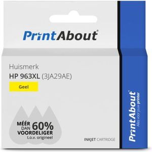 PrintAbout huismerk Inktcartridge 963XL (3JA29AE) Geel Hoge capaciteit Geschikt voor HP