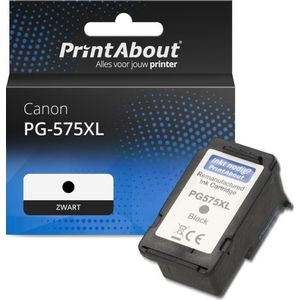 PrintAbout huismerk Inktcartridge PG-575XL Zwart Hoge capaciteit Geschikt voor Canon