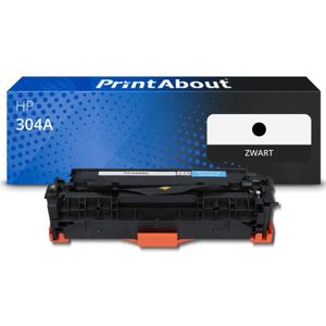 PrintAbout huismerk Toner 304A (CC530A) Zwart Geschikt voor HP