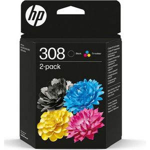 HP Inktcartridge 308 (6L6S6UE) Zwart + 3 kleuren Multipack